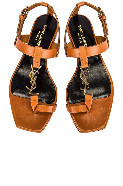 ysl cassandra flat sandals|saint laurent bianca sandals flat.